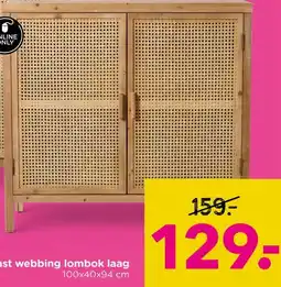 Xenos Kast webbing lombok laag aanbieding