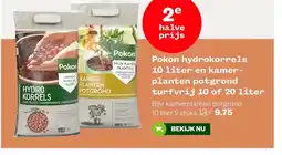 Welkoop Pokon hydrokorrels 10 liter en kamer- planten potgrond turfvrij 10 of 20 liter aanbieding
