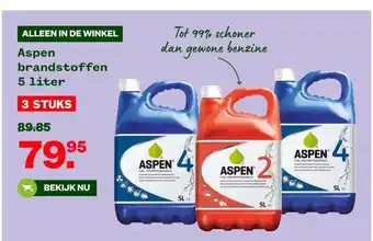 Welkoop Aspen brandstoffen 5 liter aanbieding