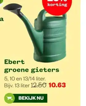 Welkoop Ebert groene gieters aanbieding