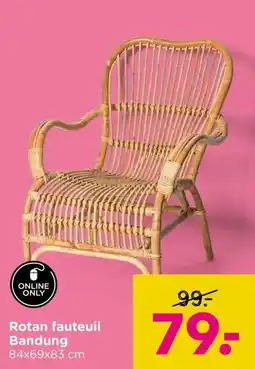 Xenos Rotan fauteuil Bandung aanbieding