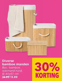 Xenos Diverse bamboe manden aanbieding