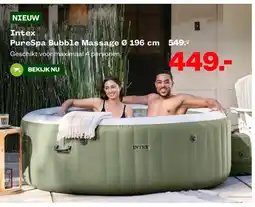 Welkoop Intex PureSpa Bubble Massage Ø 196 cm aanbieding