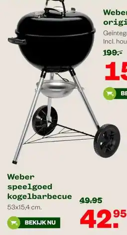 Welkoop Weber speelgoed kogelbarbecue aanbieding