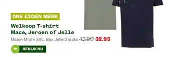 Welkoop Welkoop T-shirt Mace, Jeroen of Jelle aanbieding
