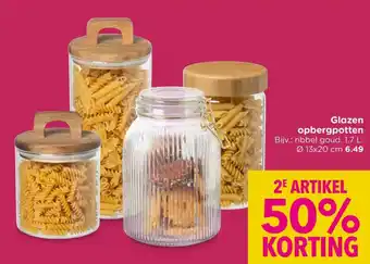 Xenos Glazen opbergpotten aanbieding