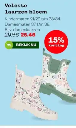 Welkoop Veleste laarzen bloem aanbieding