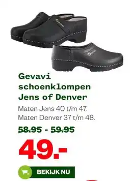 Welkoop Gevavi schoenklompen Jens of Denver aanbieding