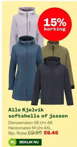 Welkoop Alle Kjelvik softshells of jassen aanbieding