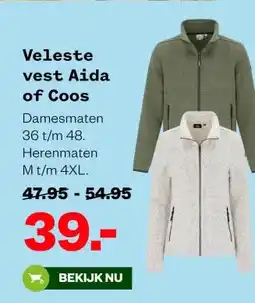 Welkoop Veleste vest Aida of Coos aanbieding