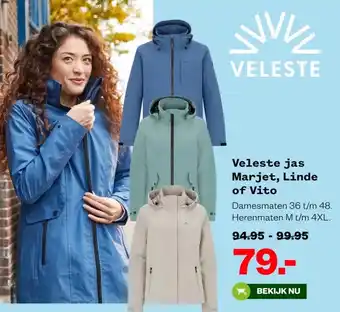 Welkoop Veleste jas Marjet, Linde of Vito aanbieding