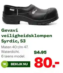 Welkoop Gevavi veiligheidsklompen Syrdic, S3 aanbieding