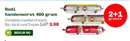 Welkoop Rodi hondenworst 400 gram aanbieding