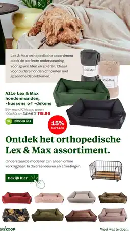 Welkoop Alle Lex & Max hondenmanden, -kussens of -dekens aanbieding
