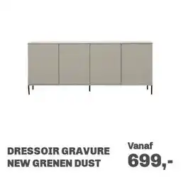 Trendhopper Dressoir Gravure New Grenen Dust aanbieding