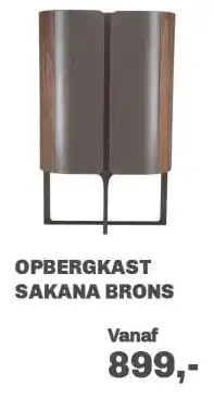 Trendhopper Opbergkast Sakana Brons aanbieding