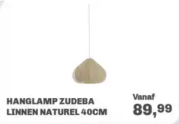 Trendhopper Hanglamp Zudeba Linnen Naturel 40cm aanbieding
