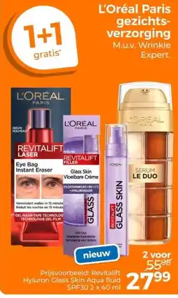 Trekpleister L'Oréal Paris gezichts- verzorging aanbieding