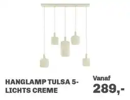 Trendhopper Hanglamp Tulsa 5-lichts Creme aanbieding