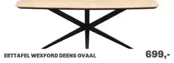 Trendhopper Eettafel Wexford Deens ovaal aanbieding