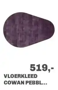 Trendhopper Vloerkleed Cowan pebble lavendel 43 aanbieding