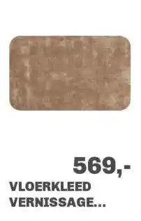 Trendhopper Vloerkleed Vernissage afgeronde hoeken beige 13 aanbieding