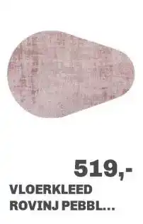 Trendhopper Vloerkleed Rovinj pebble roze 43 aanbieding