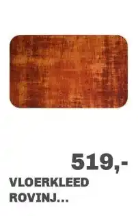 Trendhopper Vloerkleed Rovinj afgeronde hoeken roest 63 aanbieding