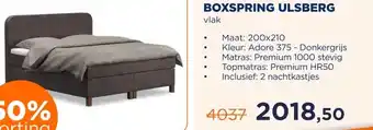 TotaalBED BOXSPRING ULSBERG aanbieding