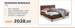 TotaalBED BOXSPRING BORDEAUX aanbieding