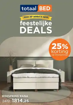 TotaalBED Boxspring Rana aanbieding