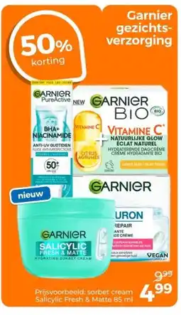 Trekpleister Garnier gezichts- verzorging aanbieding