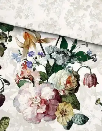 TotaalBED Dekbedovertrek Fleur Ecru | 140 x 200/220 cm aanbieding