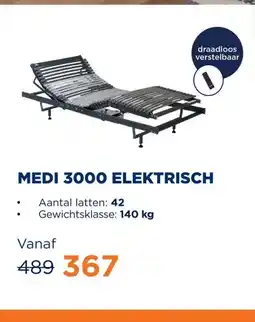 TotaalBED Lattenbodem Medi 3000 elektrisch draadloos aanbieding