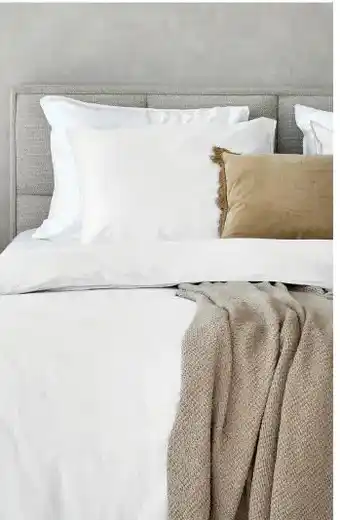 TotaalBED Dekbedovertrek Noa Wit | 140 x 200/220 cm aanbieding