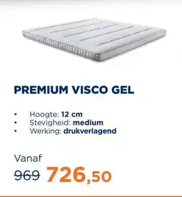 TotaalBED Topmatras Premium visco gel | 140 x 200 cm aanbieding