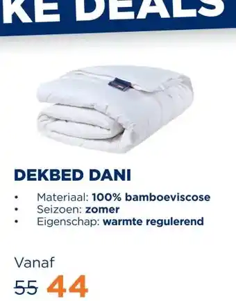 TotaalBED Dekbed Dani 100% bamboe | zomer aanbieding