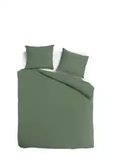 TotaalBED Dekbedovertrek Noa Olijfgroen | 240 x 200/220 cm aanbieding