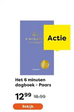 The Read Shop Het 6 minuten dagboek - Paars aanbieding