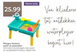Prenatal Playgro Sensory zand- & watertafel aanbieding