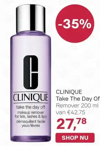 Pour Vous CLINIQUE Take The Day Off aanbieding