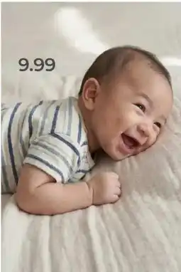 Prenatal Prénatal newborn shirt korte mouwen strepen wit aanbieding