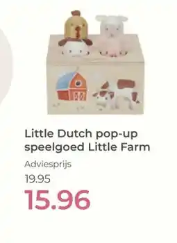 Prenatal Little Dutch pop-up speelgoed Little Farm aanbieding