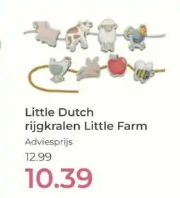 Prenatal Little Dutch rijgkralen Little Farm aanbieding