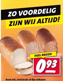 Nettorama Rond wit, rond bruin of fijn volkoren aanbieding