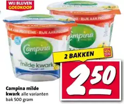 Nettorama Campina milde kwark aanbieding
