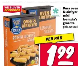 Nettorama Duca oven & airfryer loempia's groente aanbieding