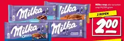 Nettorama Milka reep alle varianten aanbieding