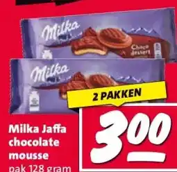 Nettorama Milka Jaffa chocolate mousse aanbieding
