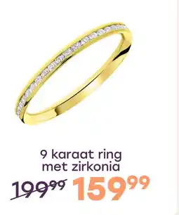 Lucardi 9 karaat railring rondom zirkonia aanbieding
